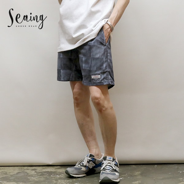 シーング/Seaing BLACK DENIM ボードショーツ 水陸両用ショートパンツ バギーショーツ B3001 メンズ【メール便可能】