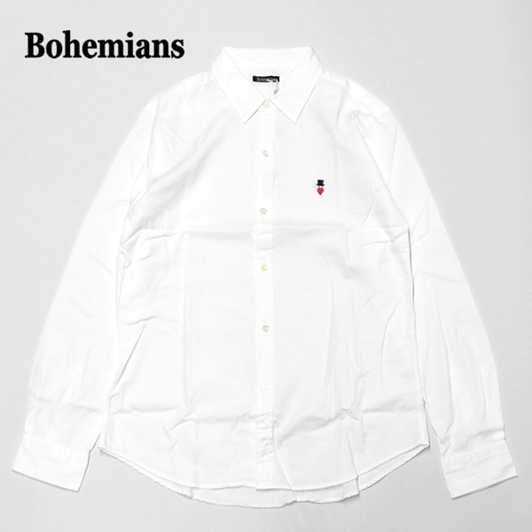ボヘミアンズ/BOHEMIANS オックスフォードレギュラーカラー長袖シャツ ラブ&ハット OX REG L/S SHIRTS BS100 メンズ