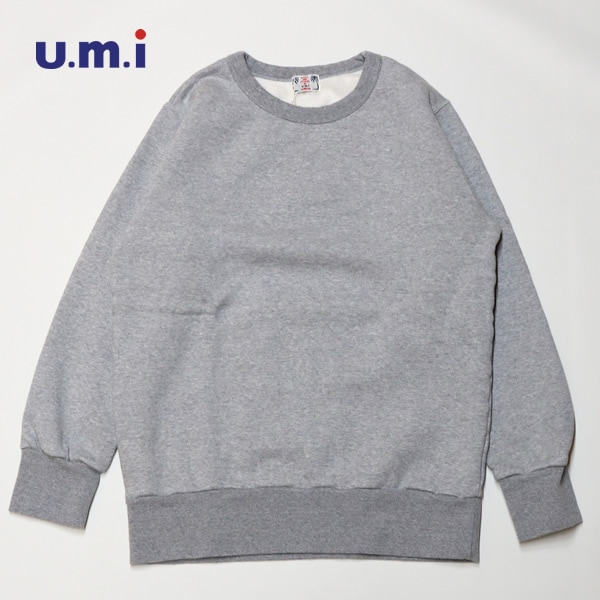 ユ―エムアイサンライズ/u.m.i sunrise 裏起毛丸首スウェット クルーネックスウェットトレーナー Y-0905 メンズ レディース