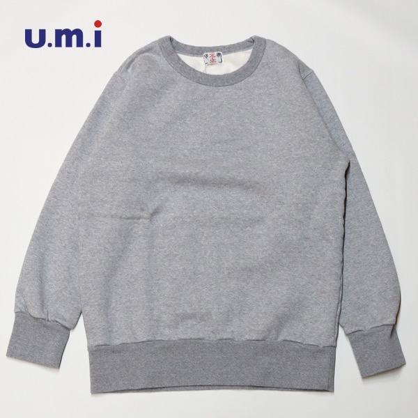 ユ―エムアイサンライズ/u.m.i sunrise 裏起毛丸首スウェット クルーネックスウェットトレーナー Y-0905 メンズ レディース