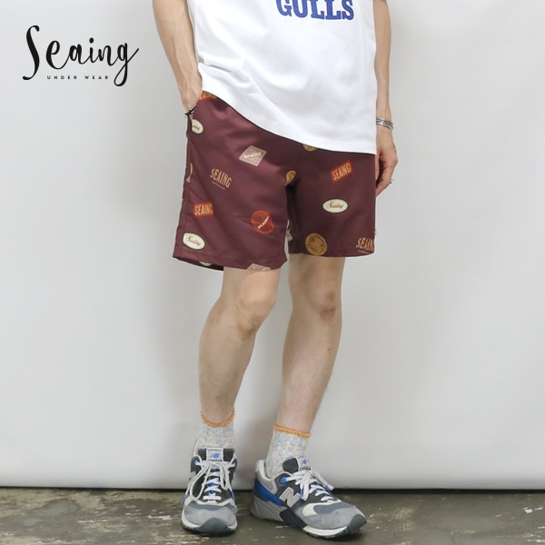 シーング/Seaing OLD LOGO ボードショーツ 水陸両用ショートパンツ バギーショーツ メンズ【メール便可能】