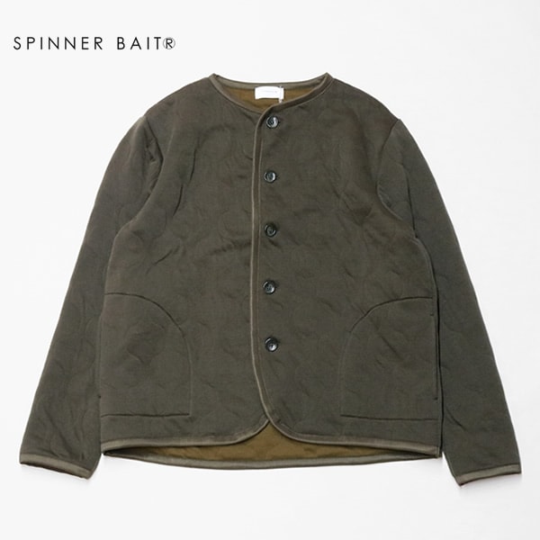 スピナーベイト/SPINNER BAIT ミリタリーキルトライナーカーディガン コットンキルトライナージャケット 211MK メンズ レディース