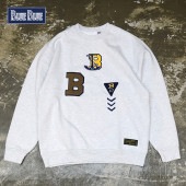 ブルーブルー×サウザンマニュファクチャリングカンパニー/BLUE BLUE×SOUTHERN MFG CO. B PATCH ACADEMY クルーネックスウェット 長袖トレーナー 1002991 メ