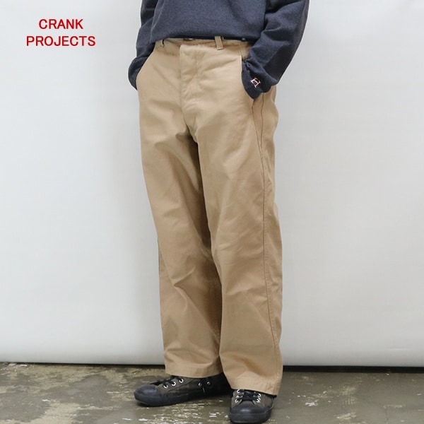 クランクプロジェクツ/CRANK PROJECTS コットンサージファットパンツ 極太ワイドパンツ チノパン FAT501CS メンズ スピナーベイト/SPINNER BAIT