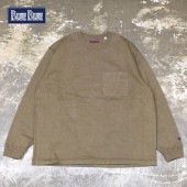 ブルーブルー/BLUE BLUE スーパーヘビー天竺クルーネックロングスリーブ 長袖Tシャツ 肉厚 ヘビーウェイト 1004854 メンズ レディース|ブルーブルー/BLUE BLUE