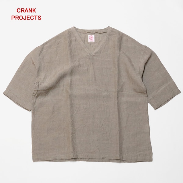 クランクプロジェクツ/CRANK PROJECTS リネングランジウォッシュファットシャツ プルオーバーシャツ FAT302LG メンズ スピナーベイト/SPINNER BAIT