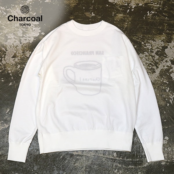 オリジナルチャコール/ORIGINAL CHARCOAL リバーシブルスウェット 長袖Tシャツ ロンT 薄手スウェット Reversible L/Sweat City Print(SF) 23-01-1-507 メンズ レディース