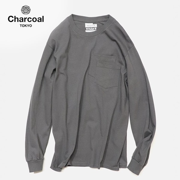 オリジナルチャコール/ORIGINAL CHARCOAL Lozチューブダブルポケット長袖Tシャツ ロンT 丸胴 Loz Tube W/P L/S 23-01-1-505 メンズ レディース【1点のみメール便可能】