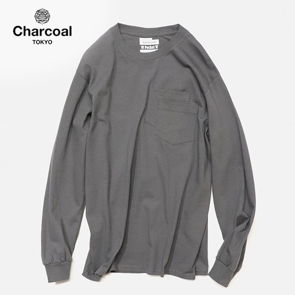 オリジナルチャコール/ORIGINAL CHARCOAL Lozチューブダブルポケット長袖Tシャツ ロンT 丸胴 Loz Tube W/P L/S 23-01-1-505 メンズ レディース【1点のみメール便可能】