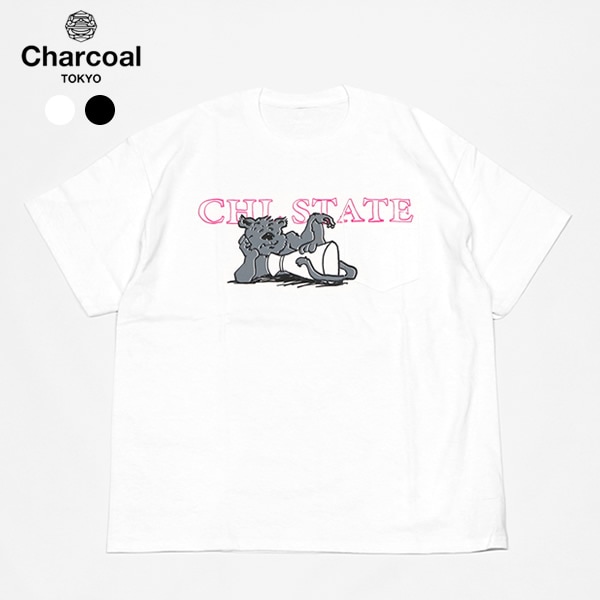 【30%OFF】オリジナルチャコール/ORIGINAL Charcoal CHLステイト半袖Tシャツ ポケットTシャツ ポケT CHL STATE S/S 24-1-1-026 メンズ レディース チャコールトーキョー