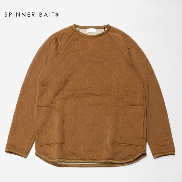 スピナーベイト/SPINNER BAIT ミリタリーキルトラグランプルオーバー コットンキルトロングスリーブ 1022MK メンズ レディース
