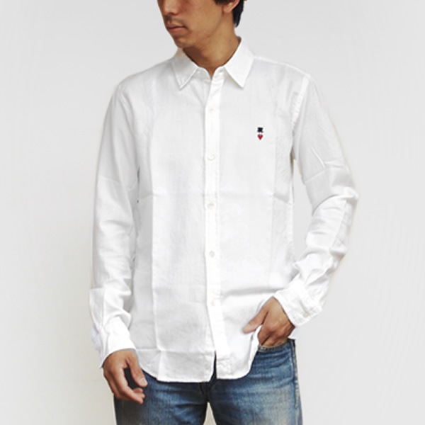 ボヘミアンズ/BOHEMIANS オックスフォードレギュラーカラー長袖シャツ ラブ&ハット OX REG L/S SHIRTS BS100 メンズ