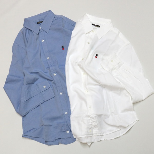 ボヘミアンズ/BOHEMIANS オックスフォードレギュラーカラー長袖シャツ ラブ&ハット OX REG L/S SHIRTS BS100 メンズ