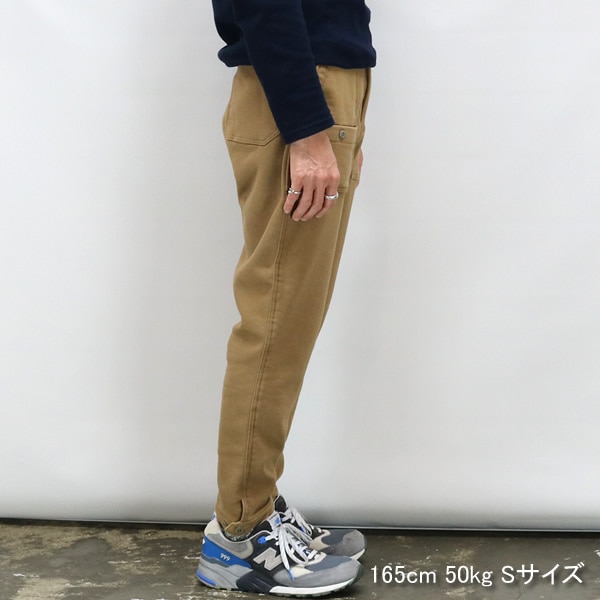 ブルーブルー/BLUE BLUE フリースライニング スーパーストレッチテーパードベイカーパンツ ストレッチパンツ 1002921 メンズ レディース