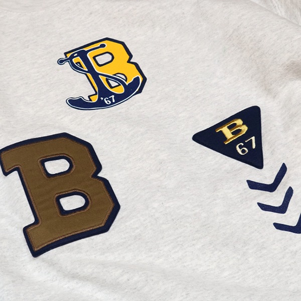 ブルーブルー×サウザンマニュファクチャリングカンパニー/BLUE BLUE×SOUTHERN MFG CO. B PATCH ACADEMY クルーネックスウェット 長袖トレーナー 1002991 メンズ レディース