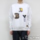 ブルーブルー×サウザンマニュファクチャリングカンパニー/BLUE BLUE×SOUTHERN MFG CO. B PATCH ACADEMY クルーネックスウェット 長袖トレーナー 1002991 メンズ レディース