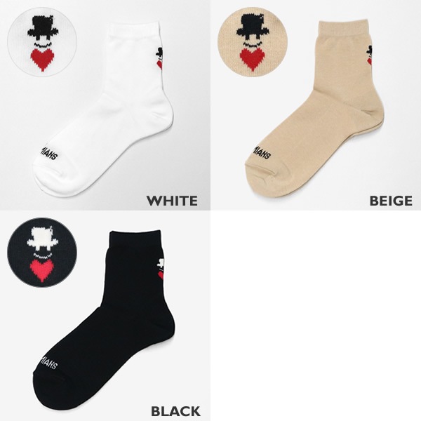 ボヘミアンズ/BOHEMIANS バックラブ&ハットソックス 靴下 BACK LOVE&HAT SOCKS BSX-22 レディース メンズ【メール便可能】