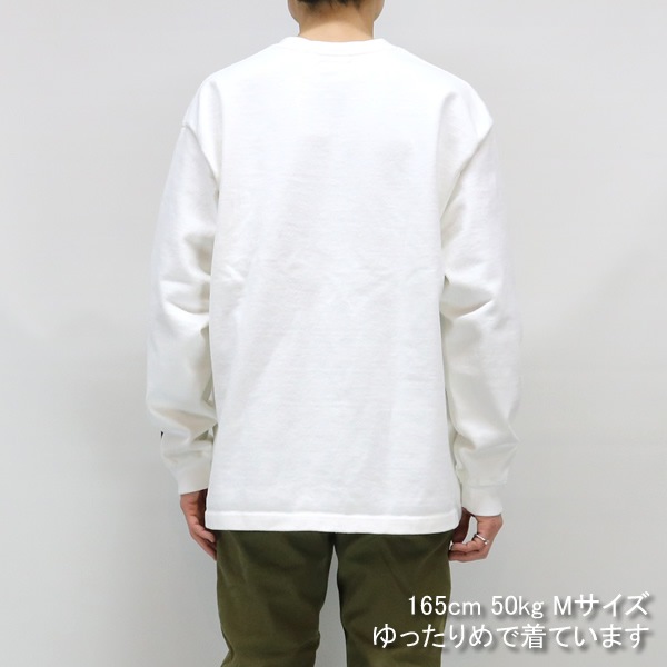 ブルーブルー/BLUE BLUE スーパーヘビー天竺クルーネックロングスリーブ 長袖Tシャツ 肉厚 ヘビーウェイト 1004854 メンズ レディース