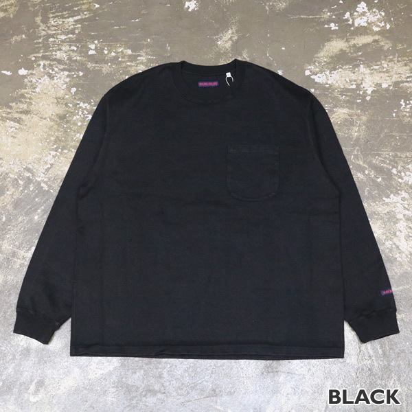 ブルーブルー/BLUE BLUE スーパーヘビー天竺クルーネックロングスリーブ 長袖Tシャツ 肉厚 ヘビーウェイト 1004854 メンズ レディース