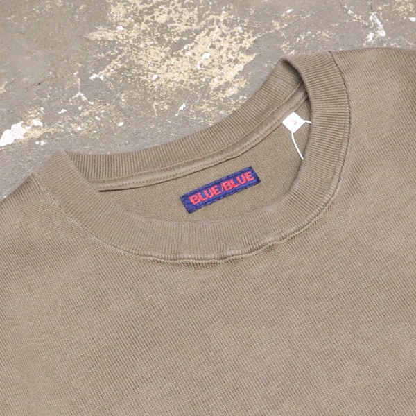 ブルーブルー/BLUE BLUE スーパーヘビー天竺クルーネックロングスリーブ 長袖Tシャツ 肉厚 ヘビーウェイト 1004854 メンズ レディース