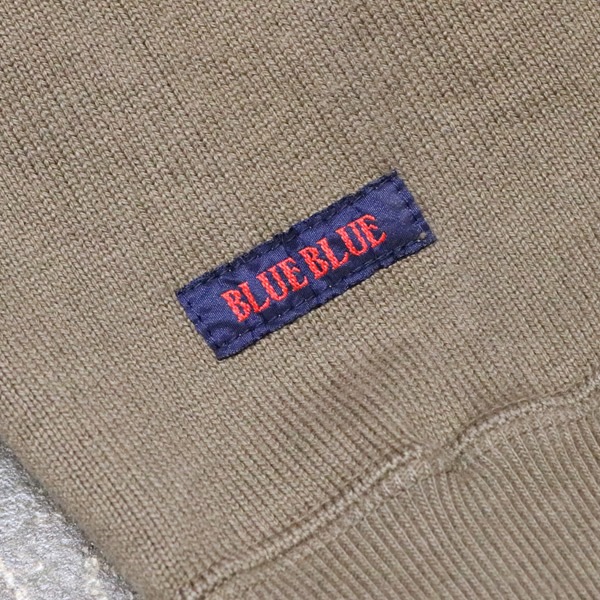 ブルーブルー/BLUE BLUE スーパーヘビー天竺クルーネックロングスリーブ 長袖Tシャツ 肉厚 ヘビーウェイト 1004854 メンズ レディース