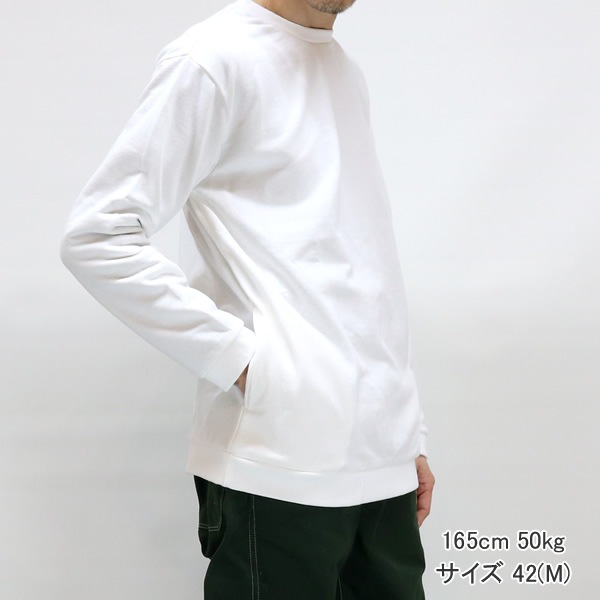 スピナーベイト/SPINNER BAIT ミニ裏毛リブクルーネックロングスリーブ 長袖Tシャツ 薄手スウェット 123MU メンズ レディース