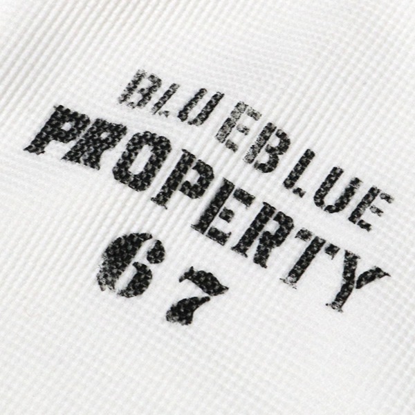 ブルーブルー×サウザンマニュファクチャリングカンパニー/BLUE BLUE×SOUTHERN MFG CO. PROPERTY67 ステンシルプリント ワッフルサーマルLS 長袖Tシャツ 1006340 メンズ レディース
