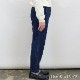 ブルーブルー/BLUE BLUE フロージャカードデニム ワークトラウザース テーパードパンツ 1004815 メンズ レディース