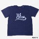 ブルーブルー/BLUE BLUE CURSIVE BLUE プリント半袖Tシャツ 1006163 メンズ レディース【1点のみメール便可能】