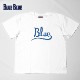 ブルーブルー/BLUE BLUE CURSIVE BLUE プリント半袖Tシャツ 1006163 メンズ レディース【1点のみメール便可能】