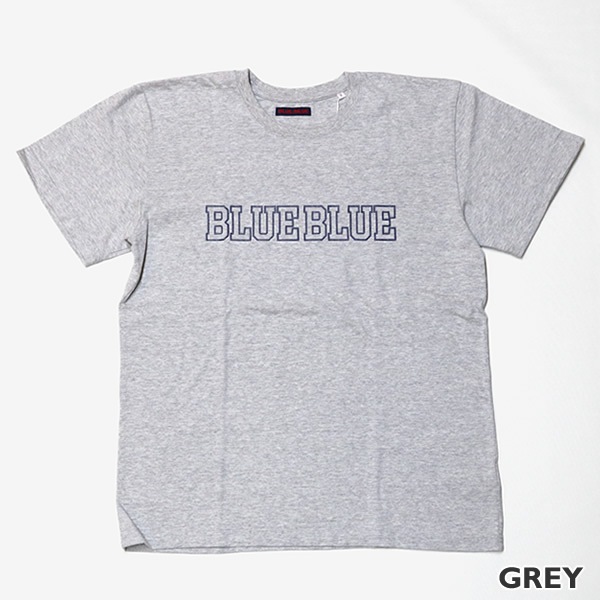 ブルーブルー/BLUE BLUE ブルーブルーカレッジプリント半袖Tシャツ 1006162 メンズ レディース【1点のみメール便可能】
