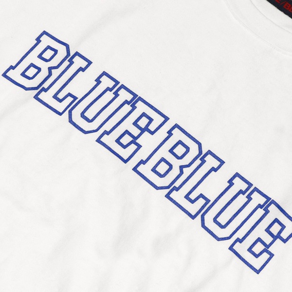 ブルーブルー/BLUE BLUE ブルーブルーカレッジプリント半袖Tシャツ 1006162 メンズ レディース【1点のみメール便可能】