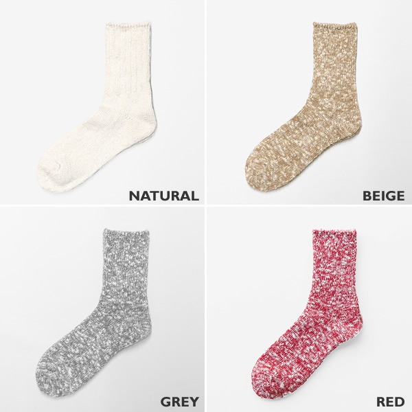 マウナケア/Mauna kea スラブネップツイスター杢ソックス クルーソックス 靴下 206502 106502 レディース メンズ【メール便可能】