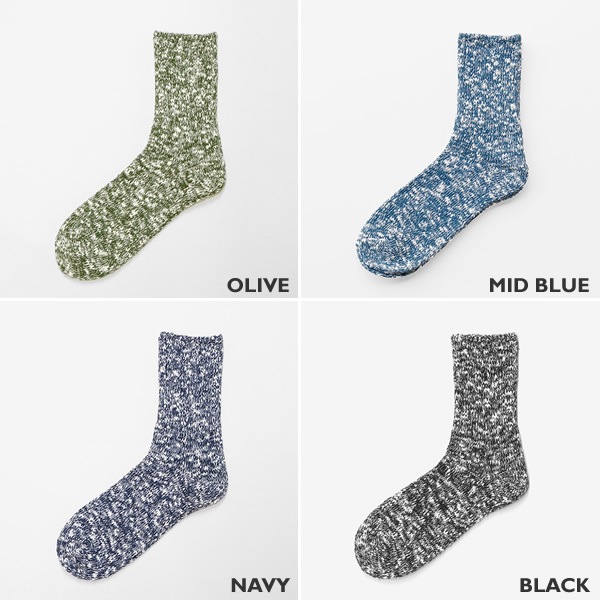 マウナケア/Mauna kea スラブネップツイスター杢ソックス クルーソックス 靴下 206502 106502 レディース メンズ【メール便可能】