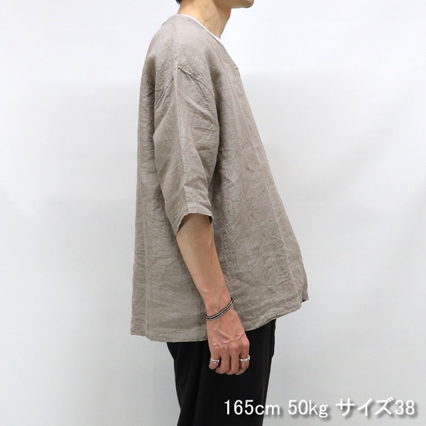 クランクプロジェクツ/CRANK PROJECTS リネングランジウォッシュファットシャツ プルオーバーシャツ FAT302LG メンズ スピナーベイト/SPINNER BAIT