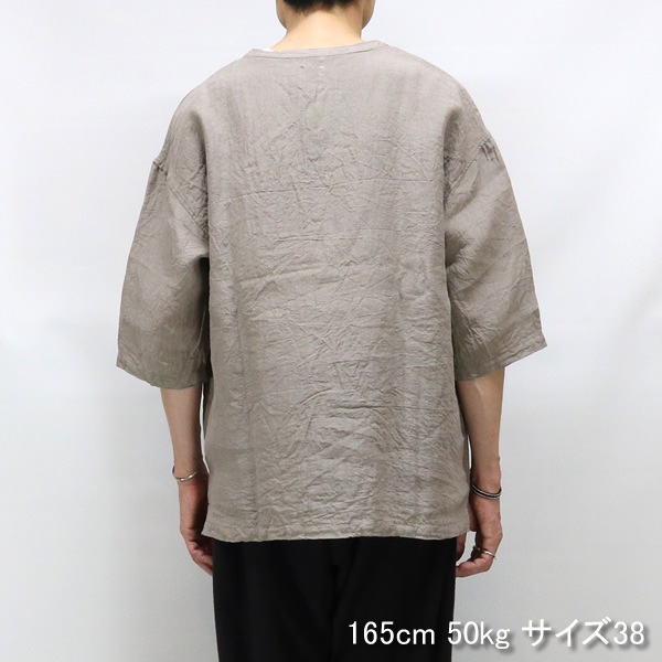 クランクプロジェクツ/CRANK PROJECTS リネングランジウォッシュファットシャツ プルオーバーシャツ FAT302LG メンズ スピナーベイト/SPINNER BAIT