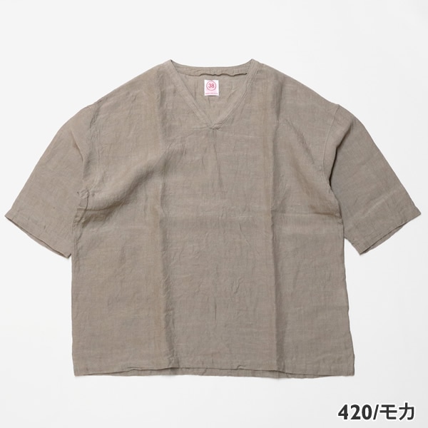 クランクプロジェクツ/CRANK PROJECTS リネングランジウォッシュファットシャツ プルオーバーシャツ FAT302LG メンズ スピナーベイト/SPINNER BAIT