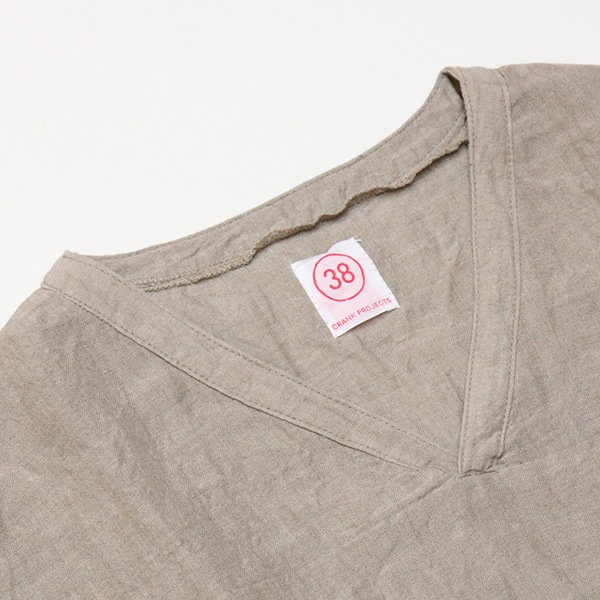 クランクプロジェクツ/CRANK PROJECTS リネングランジウォッシュファットシャツ プルオーバーシャツ FAT302LG メンズ スピナーベイト/SPINNER BAIT