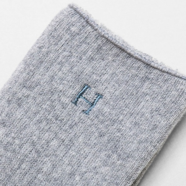 ハリウッドランチマーケット/HOLLYWOOD RANCH MARKET Hエンブロイダリー パイルショートソックス 靴下 1000273 メンズ レディース【メール便可能】