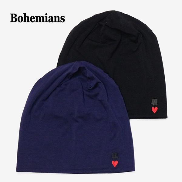 ボヘミアンズ/BOHEMIANS ラブ&ハット刺繍ソリッドベアワッチキャップ 帽子 LOVE&HAT EMB BH09 メンズ レディース【メール便可能】