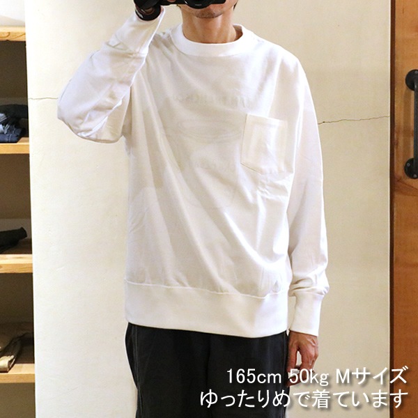 オリジナルチャコール/ORIGINAL CHARCOAL リバーシブルスウェット 長袖Tシャツ ロンT 薄手スウェット Reversible L/Sweat City Print(SF) 23-01-1-507 メンズ レディース