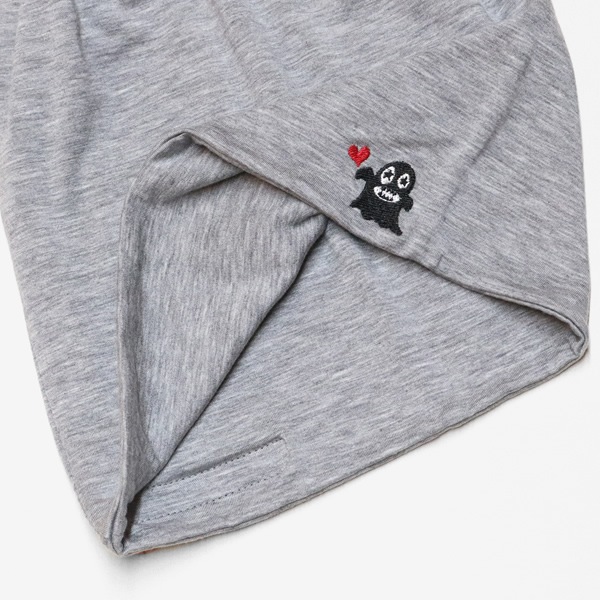 ボヘミアンズ/BOHEMIANS ラブボギー刺繍ソリッドベアワッチキャップ 帽子 オバケ LOVE BOGEY EMB SOLID BARE WATCH CAP BH09 メンズ レディース【メール便可能】