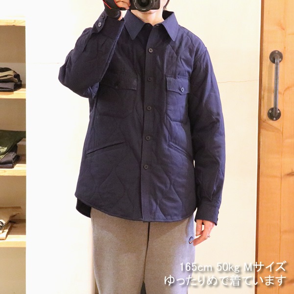 ブルーブルー/BLUE BLUE キルティングコットンCPOシャツジャケット 1006732 メンズ レディース