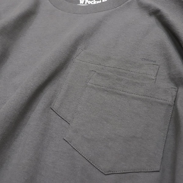 オリジナルチャコール/ORIGINAL CHARCOAL Lozチューブダブルポケット長袖Tシャツ ロンT 丸胴 Loz Tube W/P L/S 23-01-1-505 メンズ レディース【1点のみメール便可能】