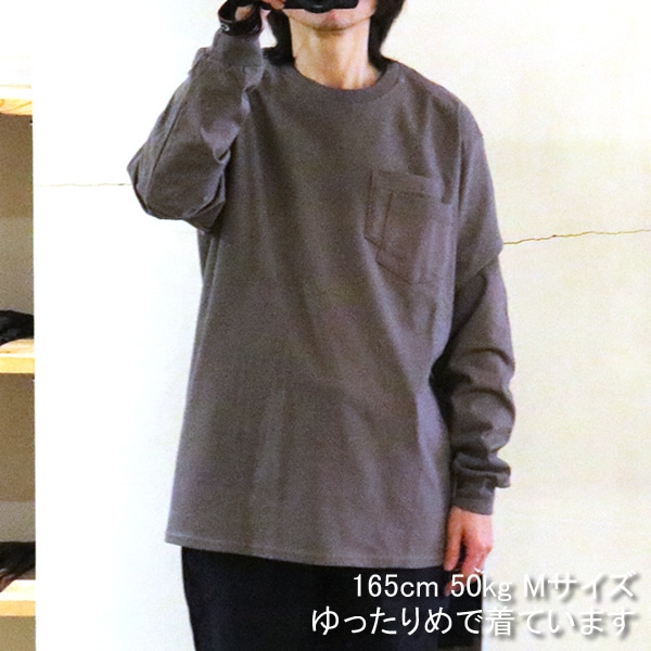 オリジナルチャコール/ORIGINAL CHARCOAL Lozチューブダブルポケット長袖Tシャツ ロンT 丸胴 Loz Tube W/P L/S 23-01-1-505 メンズ レディース【1点のみメール便可能】
