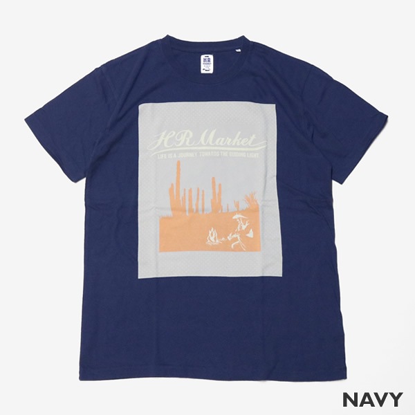 ハリウッドランチマーケット BLUE 半袖Tシャツ 売れ筋特価品