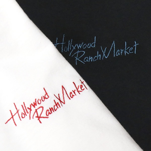 ハリウッドランチマーケット/HOLLYWOOD RANCH MARKET オーガニックコットンHRMエンブロイダリー半袖Tシャツ ハリラン 1003415 メンズ レディース【1点のみメール便可能】
