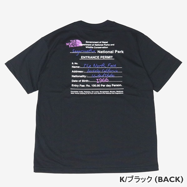 ノースフェイス/THE NORTH FACE ショートスリーブエントランスパーミッションティー 半袖Tシャツ クルーネック 丸首 速乾 バックプリント ワンポイント シンプル S/S ENTRANCE PERMISSION TEE NT32439 メンズ レディース【正規品】