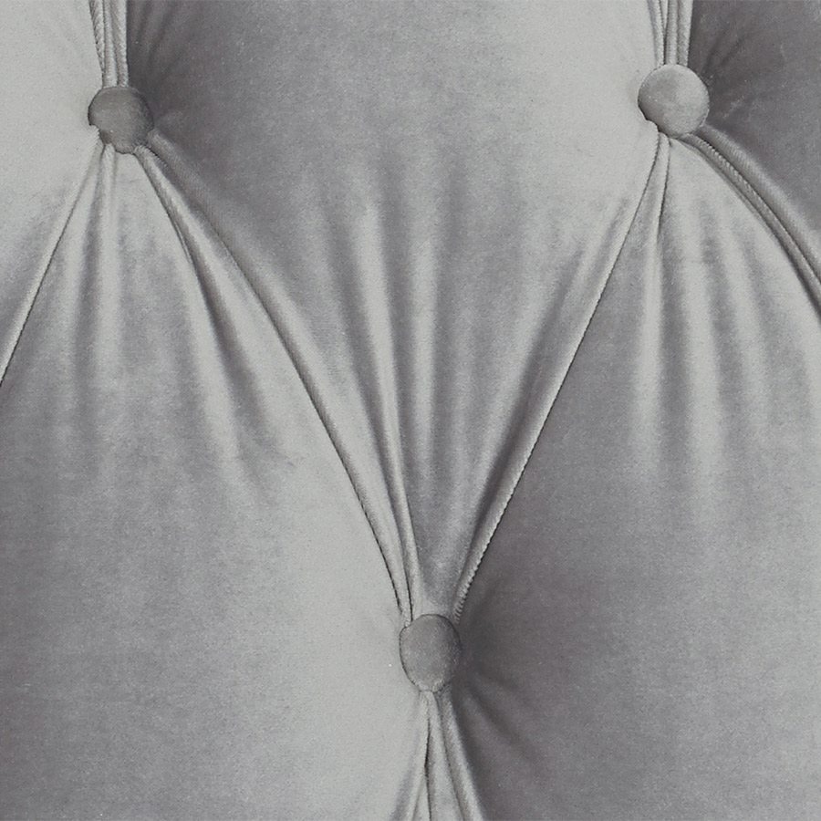 3人掛け ソファ ベロア グレー