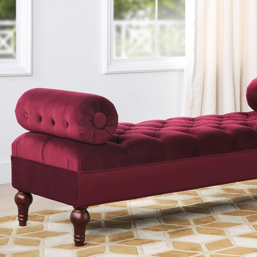 ボルスターベンチ Jocelyn 884 Velour Burgundy